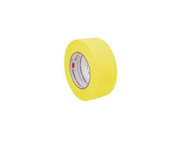 3M 06654 Automotive Refinish Yellow Masking Tape Rolls 1.5 in. (Case/24 Rolls)