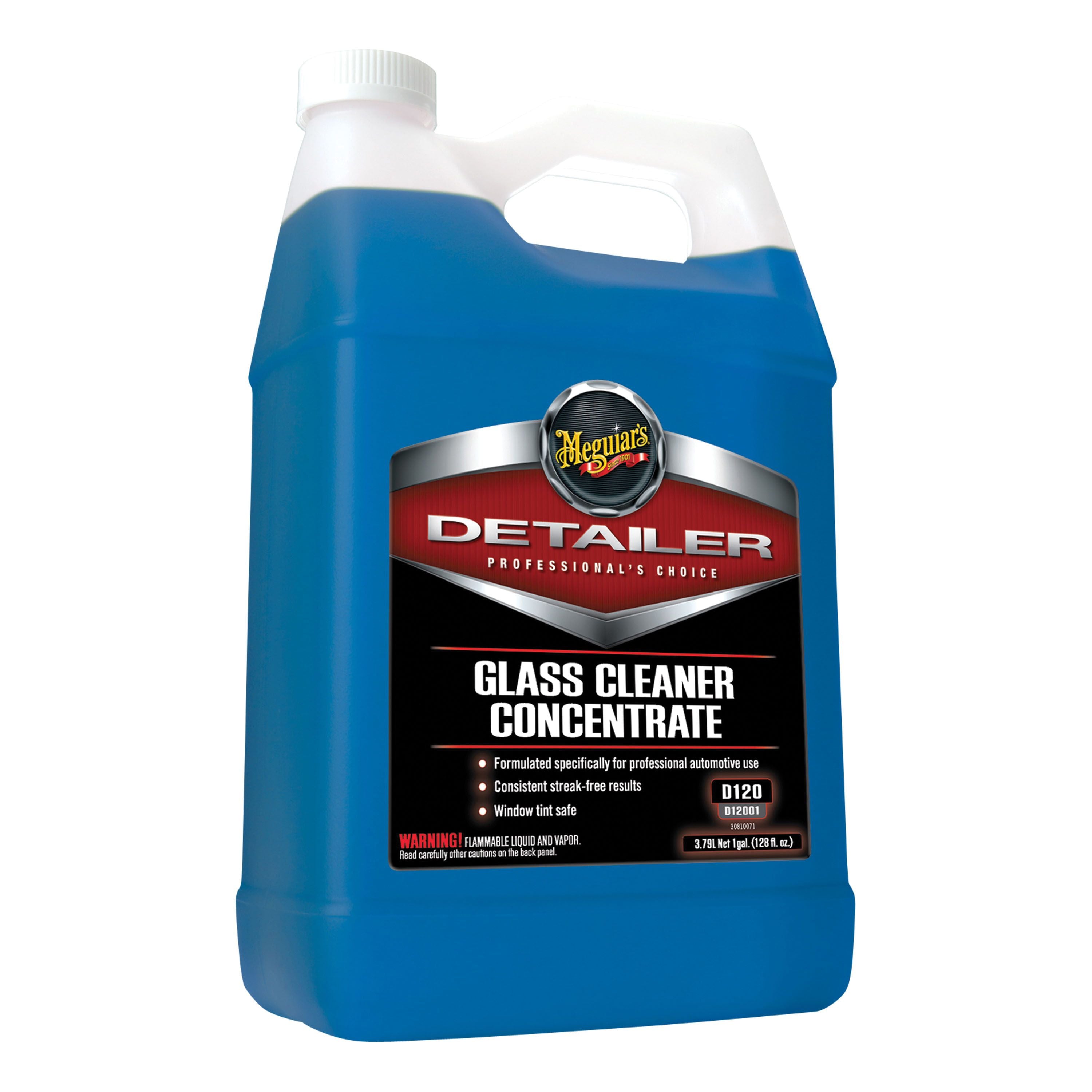 Meguiar's Detailer D12001 Car Detailing Glass Cleaner 10:1 Mixing (Gallon)