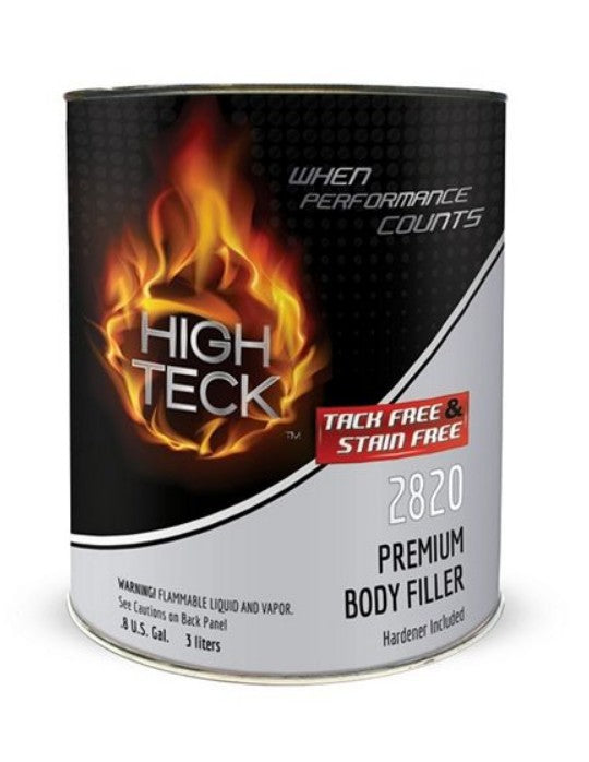 High Teck 2820-1 Premium Body Filler, 1 gal, Gold, Paste (SIMILAR TO UPOL GOLD)