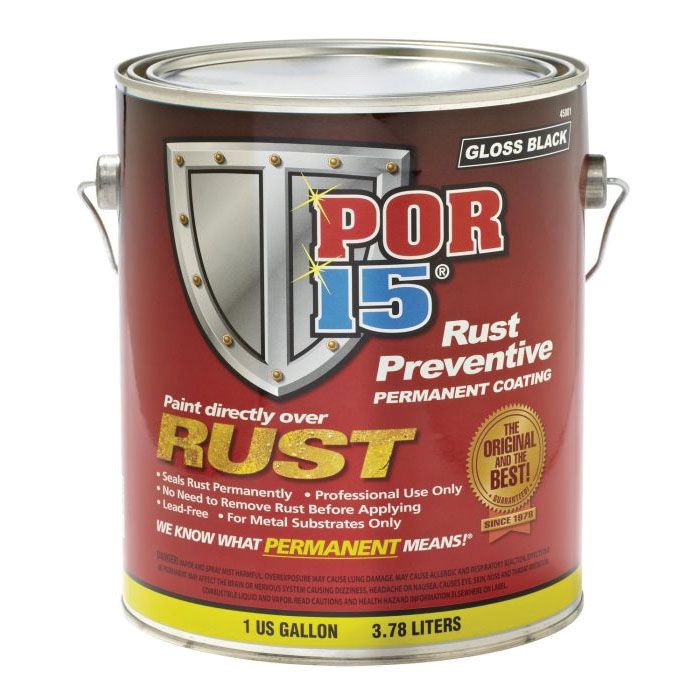 POR-15 45401 Semi Gloss Black Rust Preventive Paint Gallon