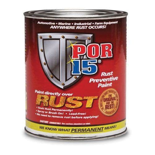 New POR-15 45408 Rust Preventive, Semi Gloss Black Pint 16oz