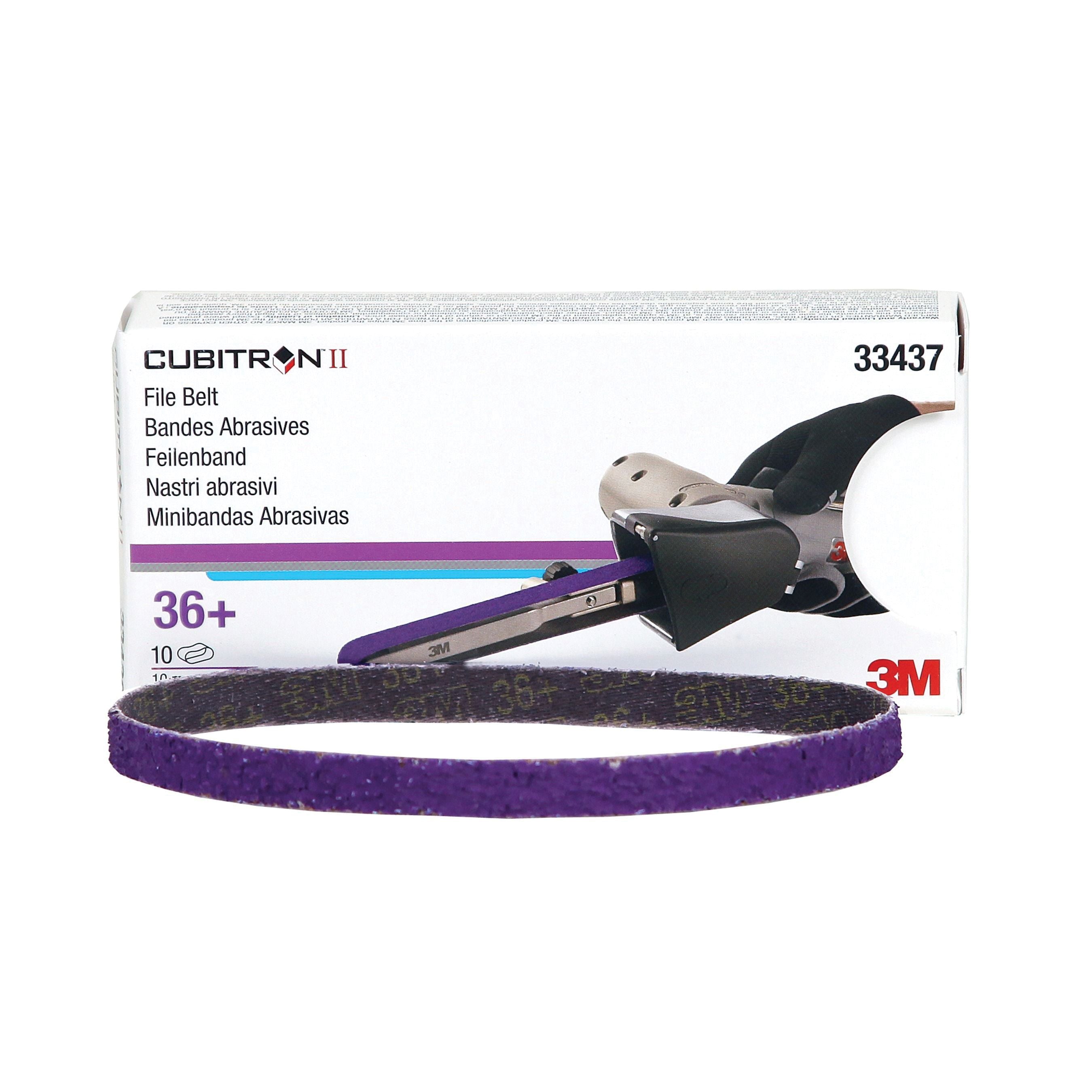 3M Cubitron II 33437 786F Series File Belt, 3/8 in W x 13 in L (3M 33437)