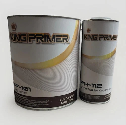 KING PRIMER 2K PRIMER SURFACER HIGH BUILD & FAST DRYING GRAY (GALLON KIT)