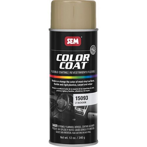 SEM Paint Carpet Plastic Vinyl Flat Light Buckskin Aerosol 12 oz. Ea 15093