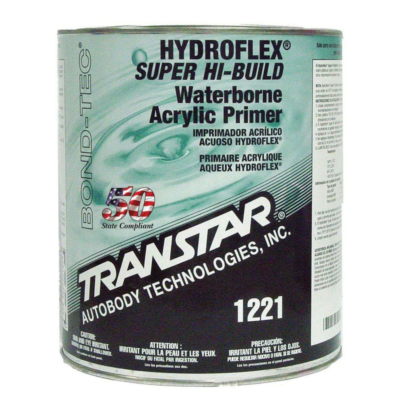 Transtar 1221 Hydroflex Super High-Build Flexible Satin Black Primer (Gallon)